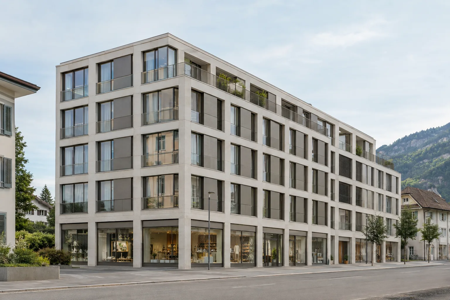 Gemischt genutztes Geschäftshaus